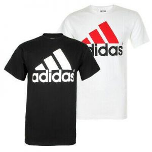 Adidas Men&#039;s Active Wear Short Sleeve Essential Logo Graphic Crew Neck T-Shirt