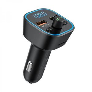 Everything is cheap Electrical products Blitzwolf® BW-BC1 Car bluetooth 5.0 FM Transmitter 18W QC 3.0 USB Car Charger RGB Digital Display bluetooth Audio Adapter Musi