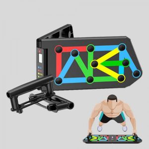 KALOAD 13-in-1 Electronic Counting Push-up Stands Support Board  Protable Multifunction Abdominal Muscle Trainer Folding Fitness B