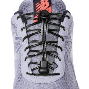 1Pair 23 colors Sneaker ShoeLaces Elastic No Tie Shoe Laces Stretching Lock Lazy laces Quick Rubber Shoelace Shoestrings