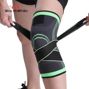 Everything is cheap Sport WorthWhile 1PC Sports Kneepad Men Pressurized Elastic Knee Pads Support Fitness Gear Basketball Volleyball Brace Protector
