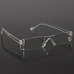Everything is cheap Clothing, Shoes & Accessories Fashion Resin Clear Rimless Reader Presbyopic Eyewear Reading Glasses