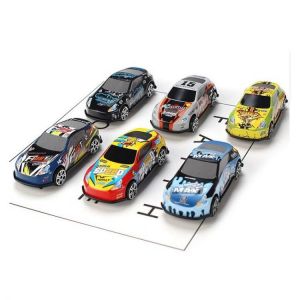 Everything is cheap Toys & Games 6Pcs Set Toy Racing Car Alloy Iron Shell Taxi Model Inertia Sliding Rail Car Mini Small Gift Toys for Children Boys