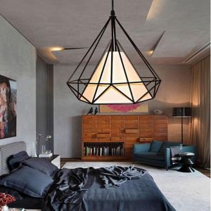 E27 Modern Industrial Vintage Cage Hanging Ceiling Pendant Light Holder Lamp Shade