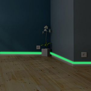 Everything is cheap Home & Garden Luminous band baseboard Wall Sticker living room bedroom Eco friendly home decoration decal Glow in the dark DIY Strip Stickers