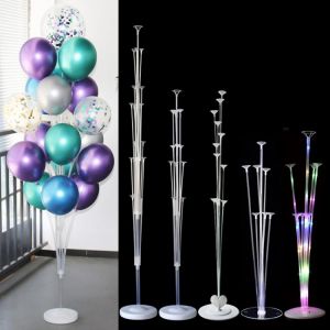 Everything is cheap Home & Garden 7/11/13/19 Tubes Balloon Stand Holder Column Confetti Balloons Happy Birthday Ballon Kids Baby Shower Wedding Party Decorations