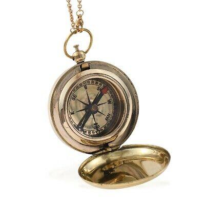 Everything is cheap Home Decor Handcrafted Wooden Trinket Jewelry Box with Built in Goldtone Compass